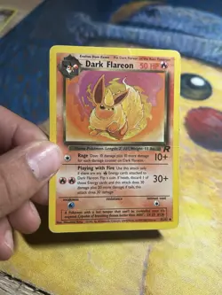 Dark Flareon 35/82 Uncommon Non Holo Team Rocket Pokemon Card HP - Image 3