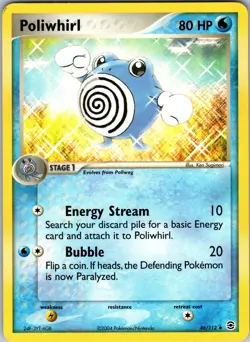 Poliwhirl 46/112 FireRed & LeafGreen Normal Pokemon TCG LP - Image 1