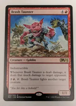 Brash Taunter Core Set 2021 - MTG RARE - Image 1