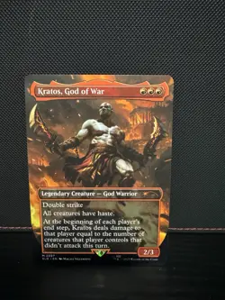Kratos, God of War - Borderless 2207 non foil - Secret Lair: PlayStation- NM MTG - Image 2
