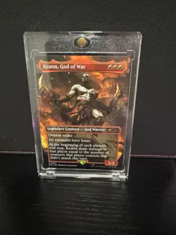 Kratos, God of War - Borderless 2207 non foil - Secret Lair: PlayStation- NM MTG - Image 4