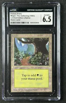 FOREST PATH CGC 6.5 1993 MAGIC: THE GATHERING MTG ALPHA LIMITED EDITION 8058 - Image 1