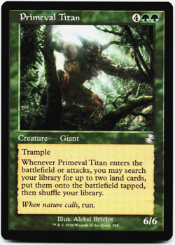 Primeval Titan (Retro Frame) - [Time Spiral Remastered] MTG Magic - NM/Mint 🌳🌳 - Image 3