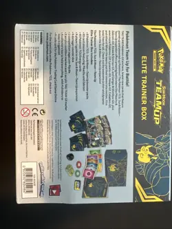 Pokemon TCG Sun & Moon Team Up Elite Trainer Box (ETB) FACTORY SEALED Small Tear - Image 3