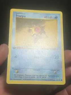 Pokemon TCG Staryu 065/102 Base Set (Shadowless) 1st Edition LP - Image 2