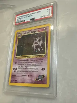 2000 POKEMON GYM HEROES HOLO #14 SABRINA'S GENGAR PSA - Image 1