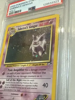 2000 POKEMON GYM HEROES HOLO #14 SABRINA'S GENGAR PSA - Image 3