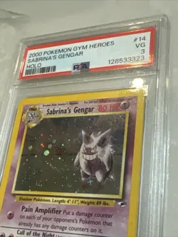 2000 POKEMON GYM HEROES HOLO #14 SABRINA'S GENGAR PSA - Image 4