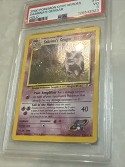 2000 POKEMON GYM HEROES HOLO #14 SABRINA'S GENGAR PSA - Image 5