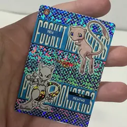 Pokemon Pocket Monsters Prism Holo Mew Mewtwo Evolution Carddass #579 Alakazam - Image 4