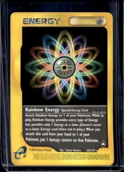 2003 Pokemon Aquapolis Rainbow Energy #144/147 - Image 1