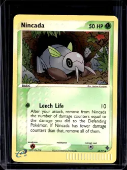 2003 Pokemon EX Dragon Nincada Reverse Holo #68/97 - Image 1