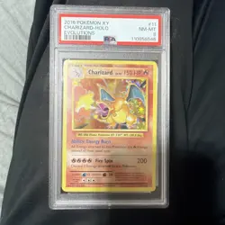 Charizard 2016 Pokemon XY Evolutions Holo PSA 8 NM-MT #11 - Image 1