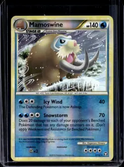 2010 Pokemon HeartGold & SoulSilver Triumphant Mamoswine Reverse Holo #5/102 - Image 1