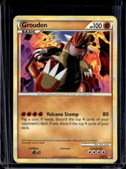 2011 Pokemon Call of Legends Groudon Reverse Holo #6/95 - Image 1