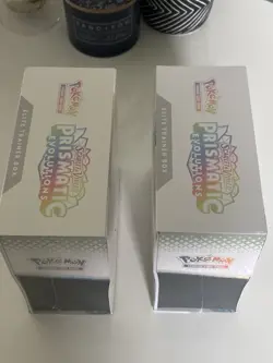 Pokemon TCG Prismatic Evolutions Elite Trainer Box ETB Factory Sealed Lot of 2 - Image 3