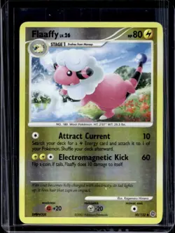 2007 Pokemon Diamond & Pearl Secret Wonders Flaaffy Reverse Holo #50/132 - Image 1