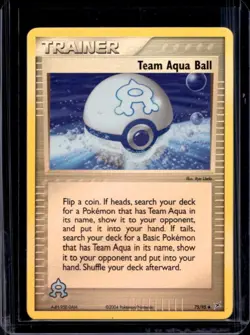 2004 Pokemon EX Team Magma vs Aqua Ball Reverse Holo #75/95 - Image 1