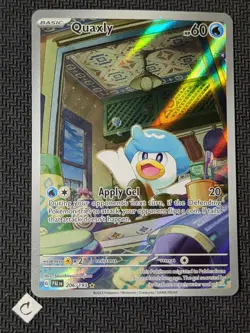 Quaxly 206/193 - Paldea Evolved Illustration Rare Pokemon TCG NM - Image 1
