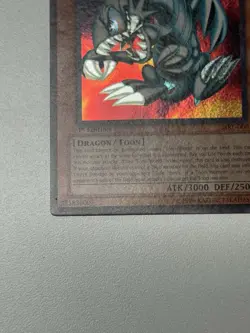 Blue-Eyes Toon Dragon MRL-000 Magic Ruler 1st Edition Secret Rare NA Print #6 - Image 5