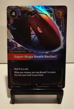 Riftbound: Origins Super Mega Death Rocket Epic 252/298 (English) Foil! - Image 2