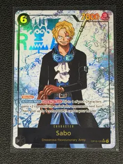 One Piece TCG Carrying on His Will - Sabo OP13-120 SEC Alt Art Parallel - NM - Image 1