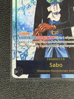 One Piece TCG Carrying on His Will - Sabo OP13-120 SEC Alt Art Parallel - NM - Image 2