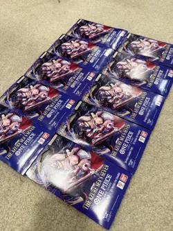 One Piece The Azure Sea's Seven Sleeved Booster Pack OP-14 English - 10 PACK LOT - Image 1