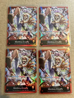 Monkey.D.Luffy (001) - Starter Deck EX: Gear 5 (ST21) One Piece Lot of 4 NM - Image 1