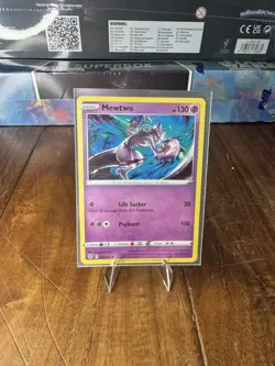 Pokemon TCG Mewtwo 056/172 Cosmos Holo Rare Promo Mew V Box NM Brilliant Stars - Image 1