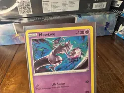Pokemon TCG Mewtwo 056/172 Cosmos Holo Rare Promo Mew V Box NM Brilliant Stars - Image 2