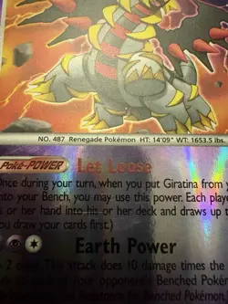 Pokemon TCG Giratina 9/127 Platinum Reverse Holo Rare Card - Image 3