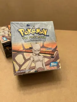 Topps 1999 Pokemon The First Movie Booster Box Pack of 36 Blue Logo - Sealed NEW - Image 1