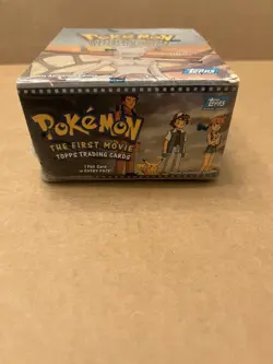 Topps 1999 Pokemon The First Movie Booster Box Pack of 36 Blue Logo - Sealed NEW - Image 3