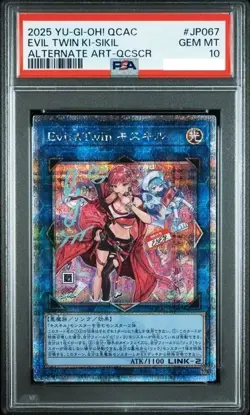 PSA 10 Evil Twin Ki-sikil 25th Secret Rare Alt Art JP067 YuGiOh Japanese Card - Image 1