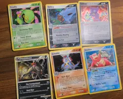 Pokemon TCG 6 Lot Vintage Holo Pokemon Cards Unseen Forces And Others Mixed - Image 1
