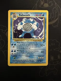 Poliwrath Base Set Pokemon TCG Card 13/102 Unlimited Holo Rare - Image 1