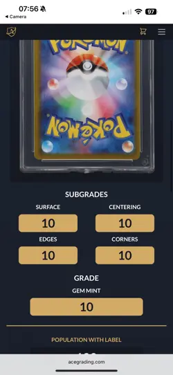 ACE 10 Pokemon Card Mega Sharpedo ex SAR 113/080 M2 Inferno X Japanese MEGA - Image 2
