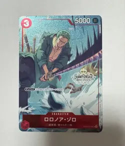 One Piece Card Roronoa Zoro Championship 2022 Top 16 ST01-013 SR Promo Japanese - Image 2