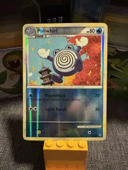 2010 POKEMON Card TCG Poliwhirl 37/95 HGSS Unleashed - Reverse HOLO Rare - Image 1