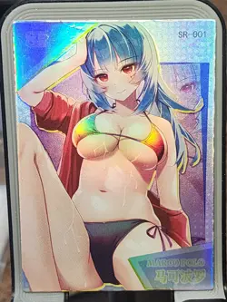 Marco Polo Azur Lane Crosswave Waifu SR Card Goddess Story Anime SR-001 - Image 1