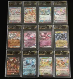 12 Lot OCD 10 Pokemon TCG Japanese Card Eevee Sylveon Mew Mewtoo RR Set FI38 - Image 1