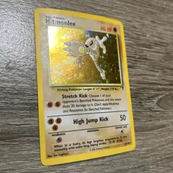Pokemon TCG Hitmonlee Fossil Holo Card 7/62 Unlimited Rare - Image 3