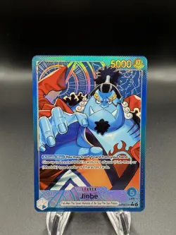 Jinbe OP14-040 Leader Alternate Art Azure Sea's Seven One Piece Card English - Image 1