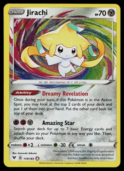 Pokemon Card - Jirachi Vivid Voltage 119/185 Amazing Rare Holo - Image 1