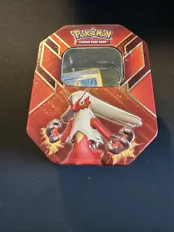 Pokemon TCG Lot 120+ Cards w/ Blaziken Tin - Image 1