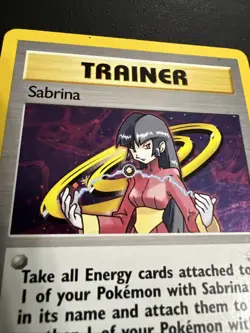 Vintage 1999 Sabrina Trainer (20/132) Holo Pokemon Card - Image 4
