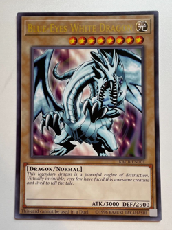 Yugioh Blue Eyes White Dragon Jumbo Oversized Card NM/MINT - Image 1