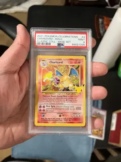 Charizard PSA 9 Celebrations Classic 4/102 Holo Base Set 2021 Pokemon Card - Image 1