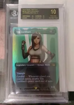 Tifa Lockhart (Borderless) Final Fantasy Foil BGS 10 Black Label - Perfect Mint - Image 1